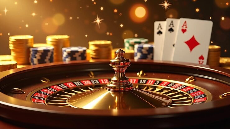 River decision in Casino Hold'em showing community cards